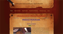 Desktop Screenshot of edwardsextraordinarydachshunds.com
