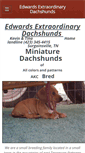 Mobile Screenshot of edwardsextraordinarydachshunds.com